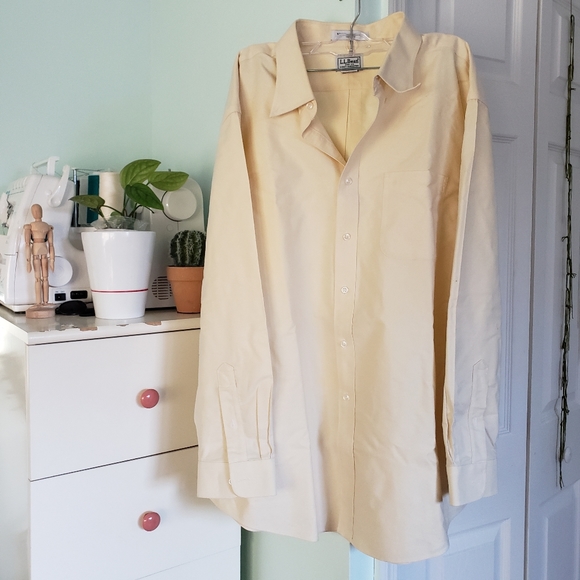 L.L. Bean Other - Men's L.L. Bean Pale Yellow Button Up, 18-34